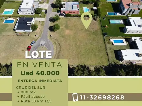 Terreno en Venta en Club de campo Cruz del Sur, Countries y Barrios Cerrados en Guernica