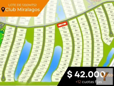 Terreno en Venta en Club Miralagos, Countries y Barrios Cerrados en la Plata