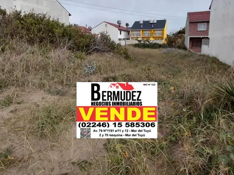 Terreno en Venta en Mar del Tuyu, Partido de La Costa