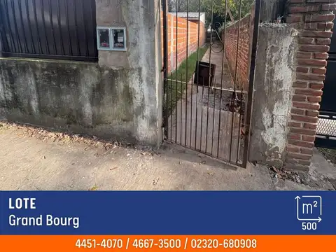 Terreno en Venta en Grand Bourg, Partido de Malvinas Argentinas