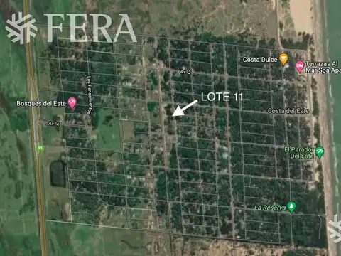 Terreno en Venta en Costa del Este, Partido de La Costa