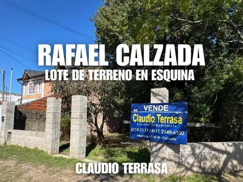 Terreno en Venta en Rafael Calzada, Partido de Almirante Brown