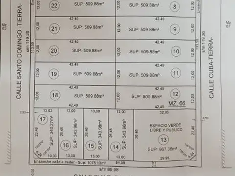 Terreno en Venta en Libertad Oeste, Libertad