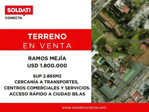 Terreno en Venta en Ramos Mejia, Partido de La Matanza