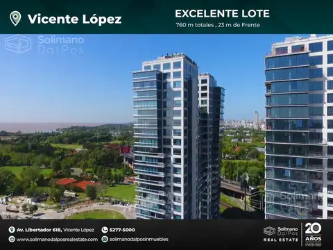 Terreno en Venta en Olivos, Partido de Vicente López