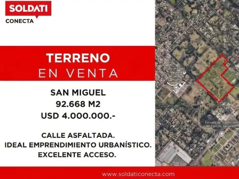 Terreno en Venta en San Miguel, Partido de San Miguel