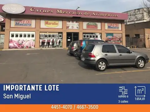 Terreno en Venta en San Miguel, Partido de San Miguel