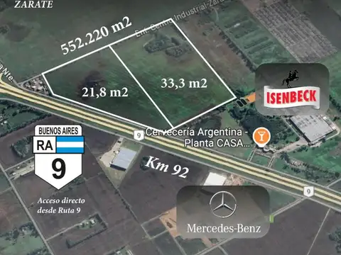 Terreno en Venta en Zarate, Partido de Zárate