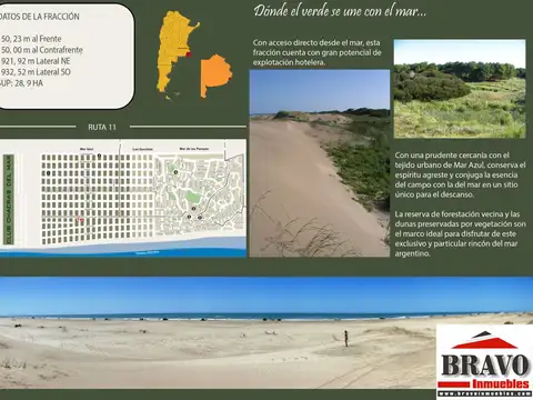 Terreno en Venta en Mar Azul, Partido de Villa Gesell