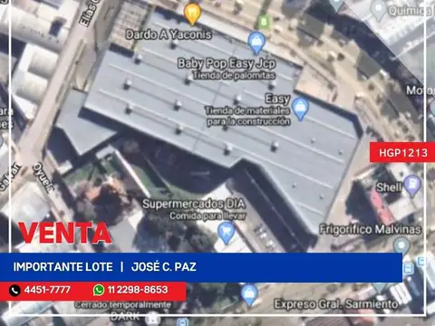 Terreno en Venta en Jose Clemente Paz, Partido de José C. Paz
