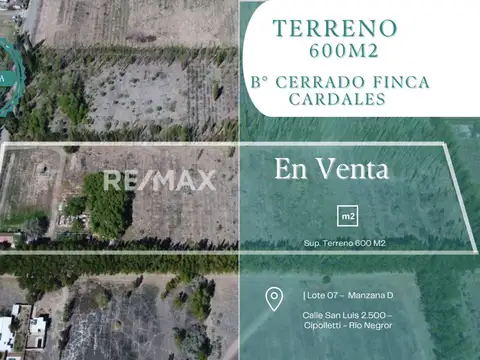 Terreno en Venta en Cipolletti, General Roca