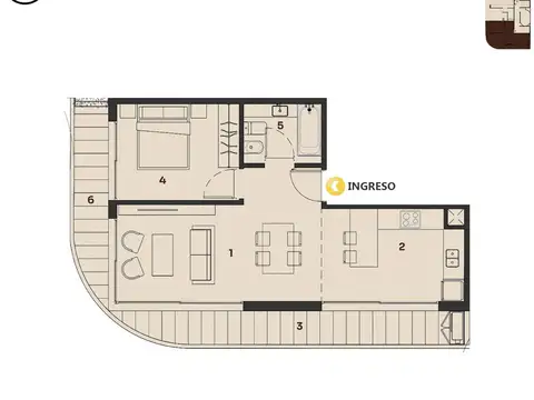 Departamento en Venta en Centro, Rosario