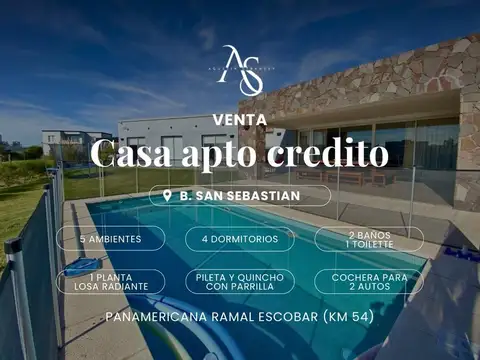 Casa en Venta en Zelaya, Partido de Pilar