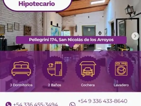 Casa en Venta en San Nicolas de los Arroyos, Partido de San Nicolás