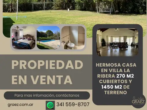 Casa en Venta en Villa la Ribera, Iriondo