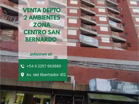 Departamento en Venta en San Bernardo del Tuyú, Partido de La Costa