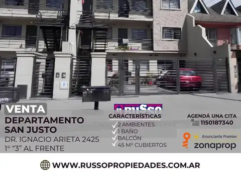 Departamento en Venta en San Justo, Partido de La Matanza