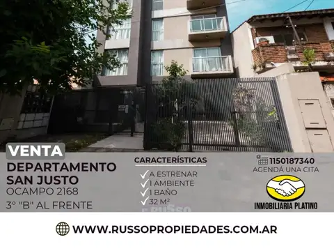 Departamento en Venta en San Justo, Partido de La Matanza