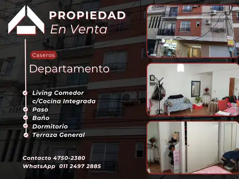Departamento en Venta en Caseros, Partido de Tres de Febrero