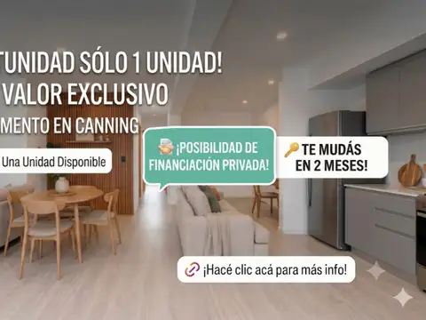 Departamento en Venta en Canning, Partido de Ezeiza