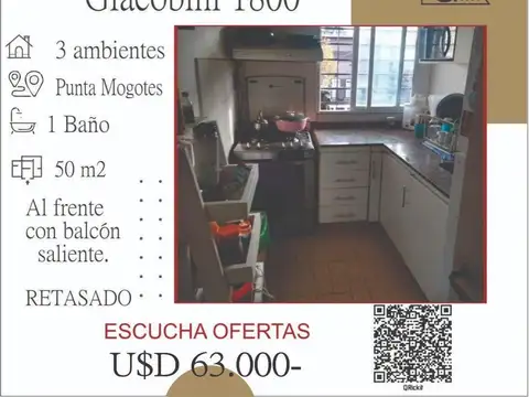Departamento en Venta en Punta Mogotes, Mar del Plata
