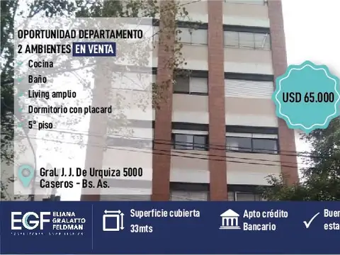 Departamento en Venta en Caseros, Partido de Tres de Febrero