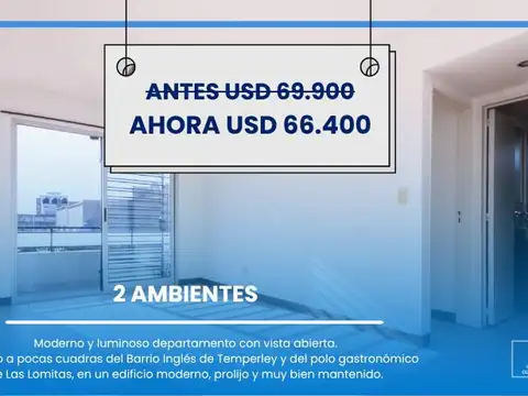 Departamento en Venta en Temperley, Partido de Lomas de Zamora