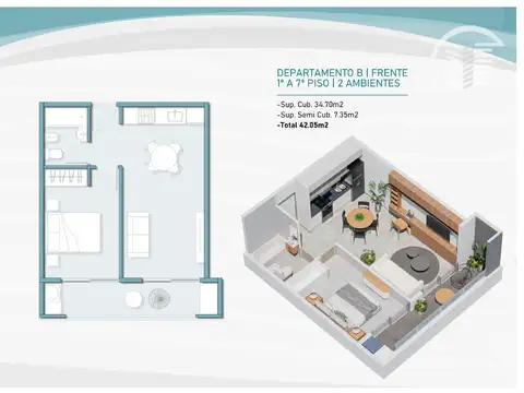 Departamento en Venta en Barrio Parque San Martin, General San Martin