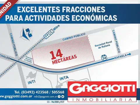 Terreno en Venta en Rafaela, Castellanos