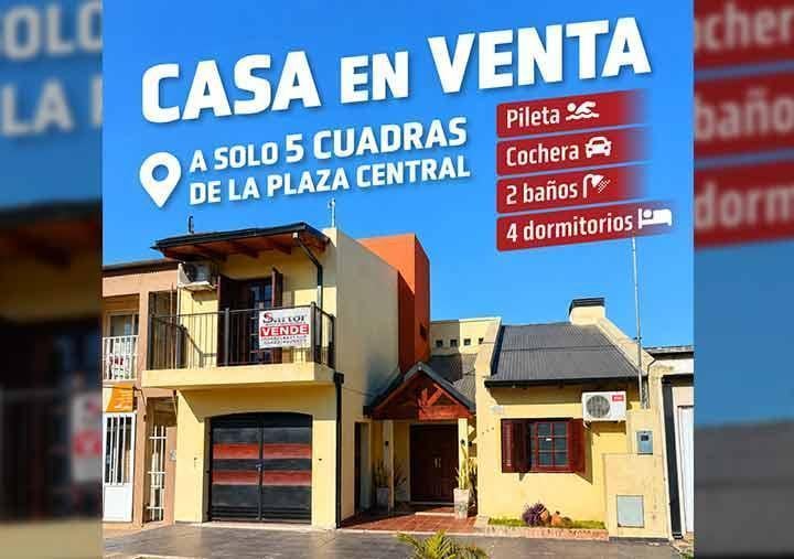 Casa · 124m² · 8 Ambientes · 1 Cochera