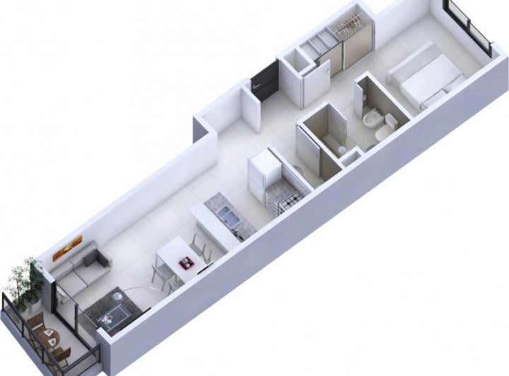 Departamento · 41m² · 2 Ambientes