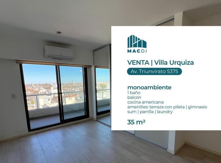 Departamento · 30m² · 1 Ambiente
