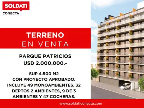 Terreno en Venta en Parque Patricios, Capital Federal