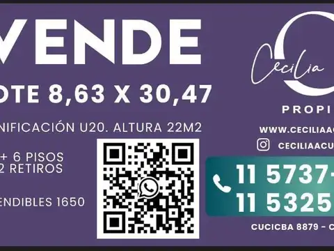 Terreno en Venta en Palermo, Capital Federal