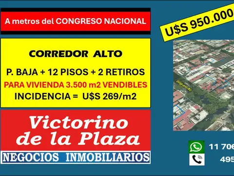 Terreno en Venta en Congreso, CABA