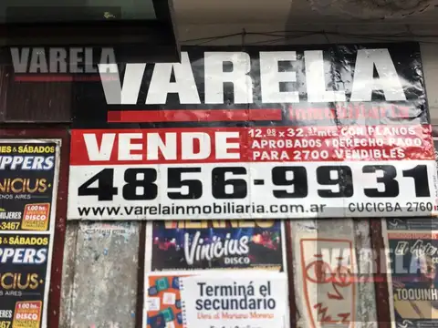 Terreno en Venta en Velez Sarsfield, Capital Federal