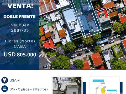 Terreno en Venta en Flores Norte, Flores