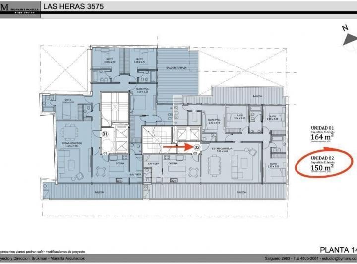 Departamento · 135m² · 5 Ambientes · 2 Cocheras