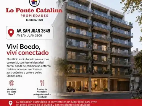 Departamento en Venta en Boedo, Capital Federal