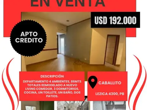 Departamento en Venta en Caballito, Capital Federal