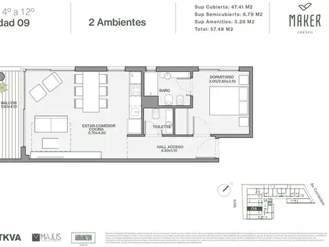 Departamento en Venta en Villa Crespo, Capital Federal