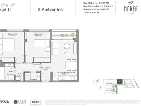 Departamento en Venta en Villa Crespo, Capital Federal