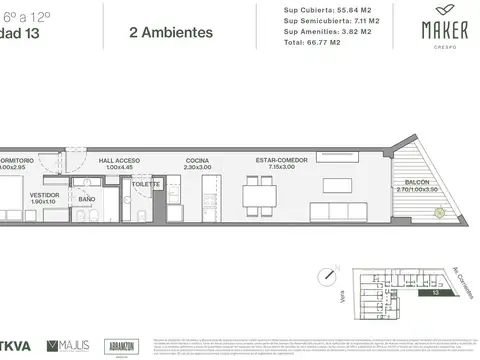 Departamento en Venta en Villa Crespo, Capital Federal