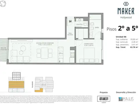 Departamento en Venta en Palermo Hollywood, Palermo