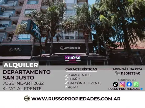 Departamento en Alquiler en San Justo, Partido de La Matanza
