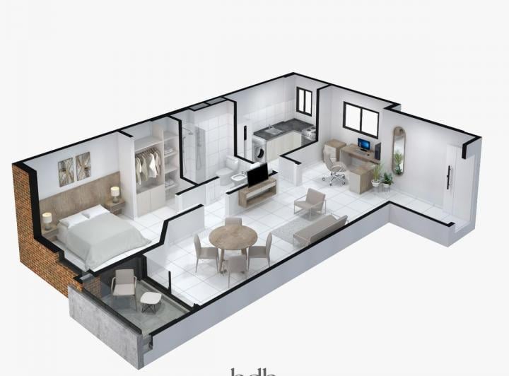 Departamento · 55m² · 4 Ambientes