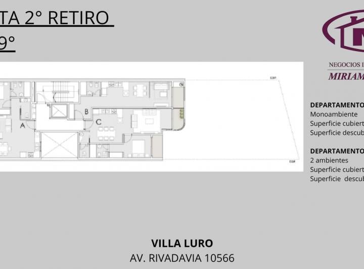 Departamento · 56m² · 2 Ambientes · 5 Cocheras