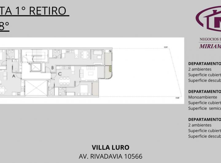 Departamento · 49m² · 2 Ambientes · 5 Cocheras