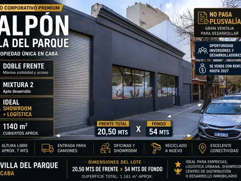 Galpón en Venta en Villa del Parque, CABA