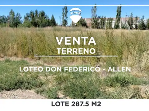 Terreno en Venta en Allen, General Roca